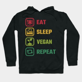 Eat Sleep Vegan Hoodie